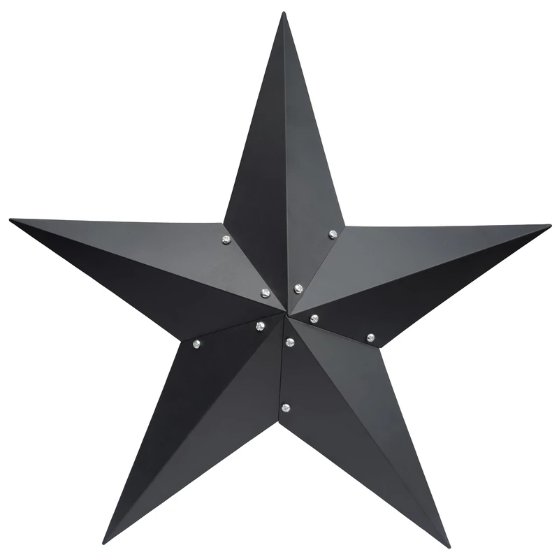 JoyEvy Barn Star-36'' Large Metal Wall Art for Indoor and Outdoor-Rustic Western Decor