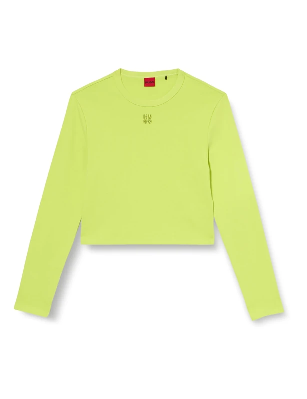 HUGO Women's Dafilomena_3 Jersey_Top, Bright Yellow734, XS