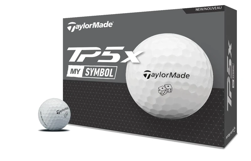 TaylorMade Golf 2024 Symbol TP5X DICE GOLFBALLS ONE Dozen