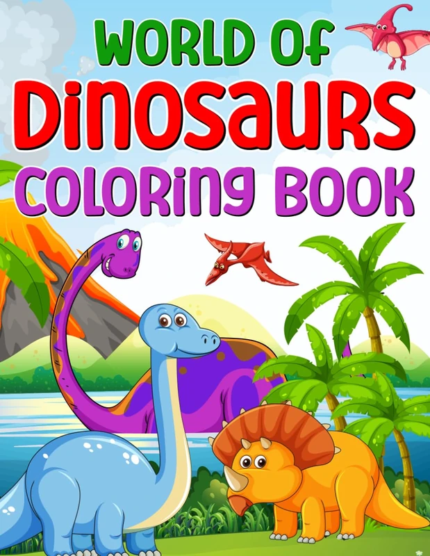 World of Dinosaurs Coloring Book