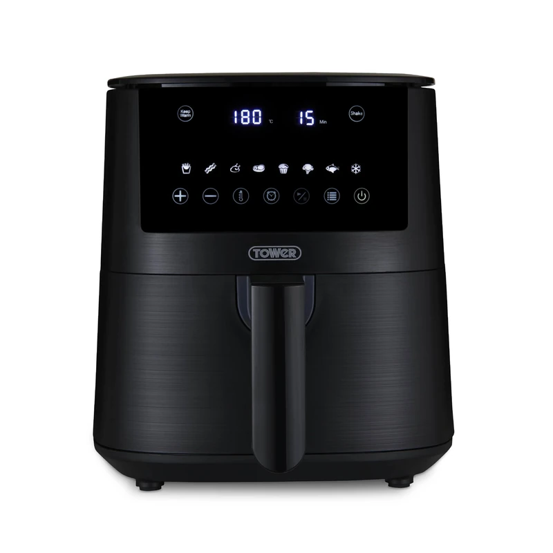 Tower T17147 Vortx 4.2L Digital Air Fryer with 8 Cooking Presets, 60 Minute Timer, 1400W, Black - Image 1
