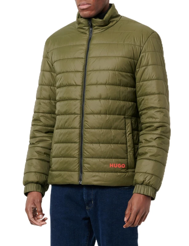 HUGO Men's Brenti2431 Outerwear_Jacket, Dark Beige257, XS