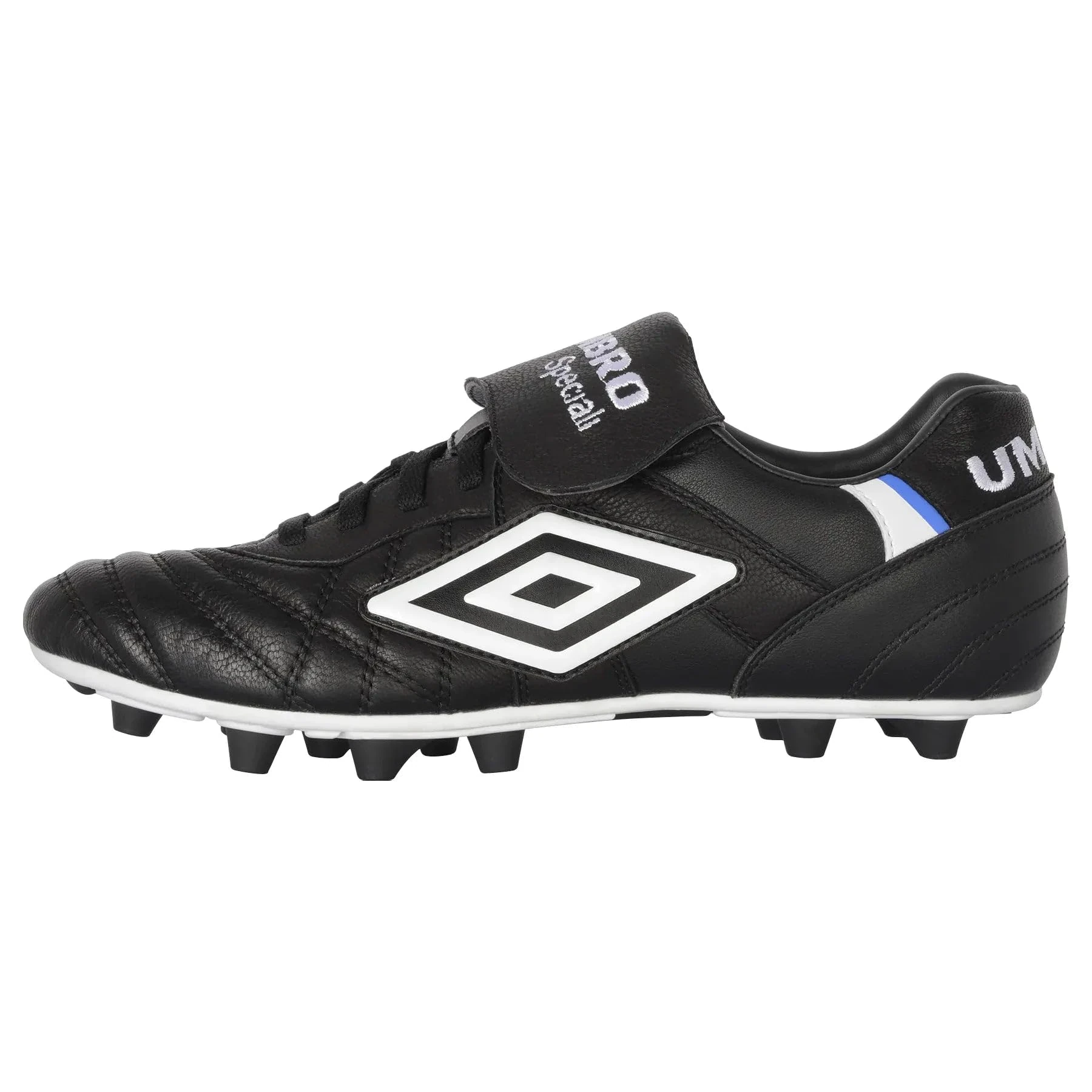 Umbro Men's Speciali Pro 24 Gl Fg Soccer Cleat, Black/White/Blue, 6 UK