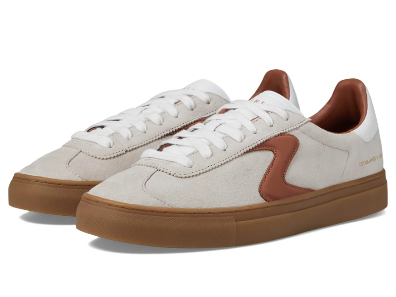 Skechers Men's Arch Fit Legend Romah Sneaker, Sand Pig Suede/Duraleather/Natural Trim, 9 UK