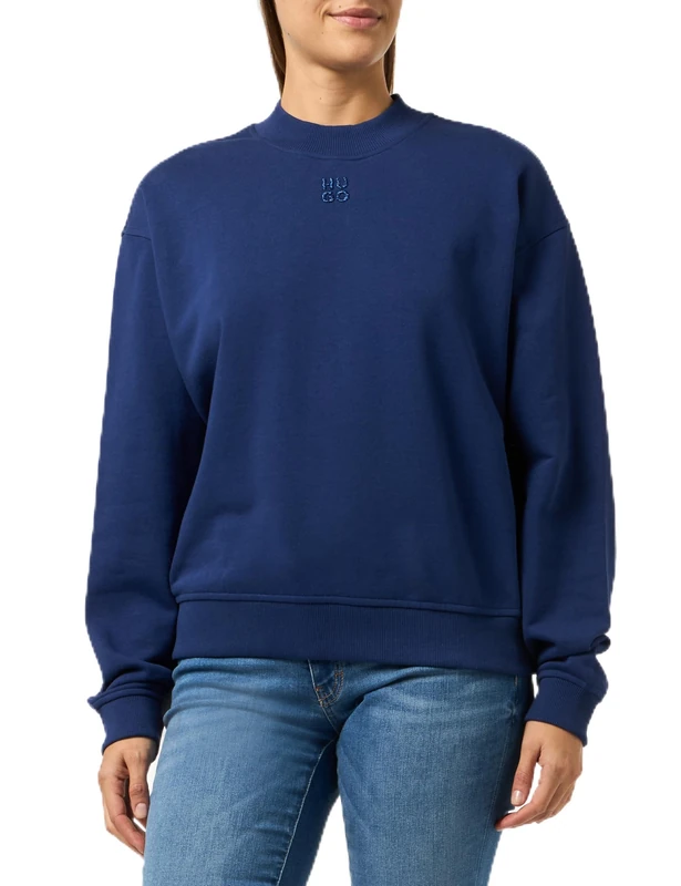 HUGO Women's Daxandria Sweatshirt, Medium Red, M