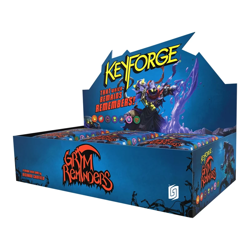 Ghost Galaxy KeyForge: Grim Reminders Archon Deck Display - 12 Unique Decks, Introduces House Geistoid, New Effects & Icons, Made - Image 1