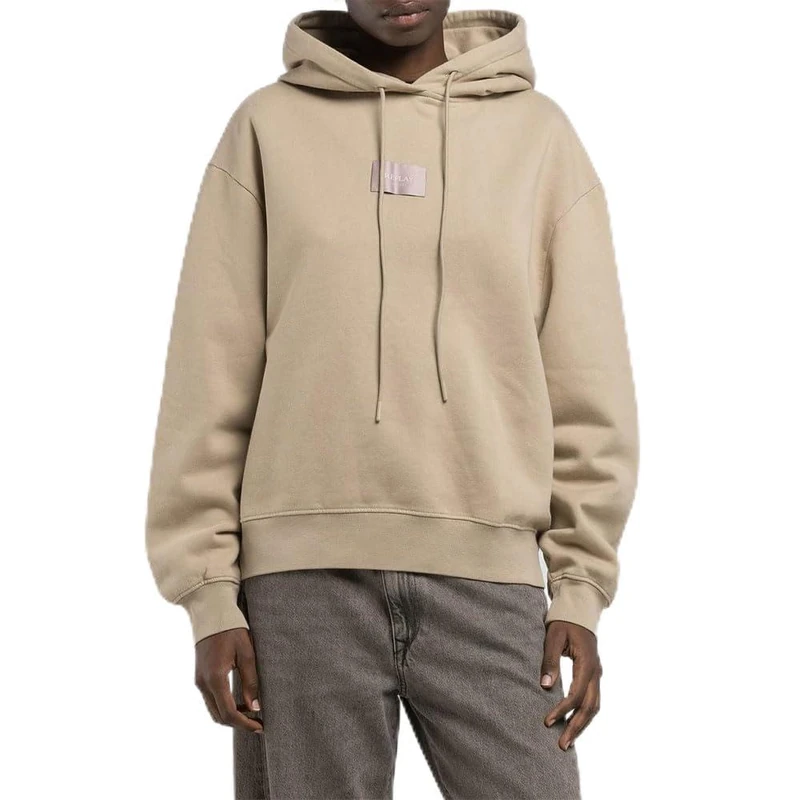 Replay Women's W3704f Hooded Sweatshirt, 803 Light Taupe, S
