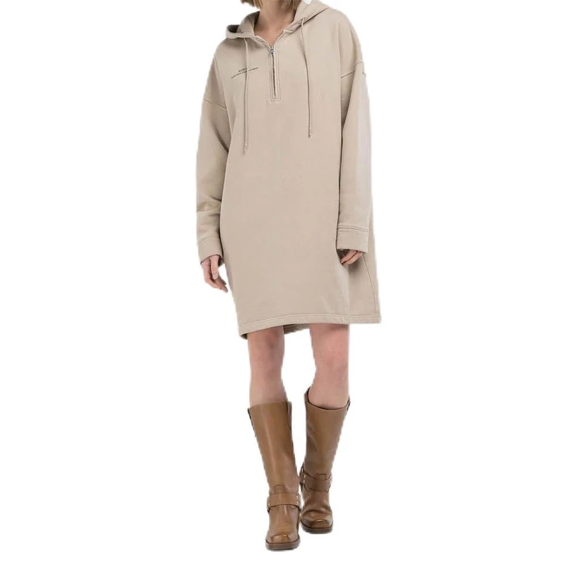 Replay Women's W9118 Dress - 803 Light Taupe - Size XXS