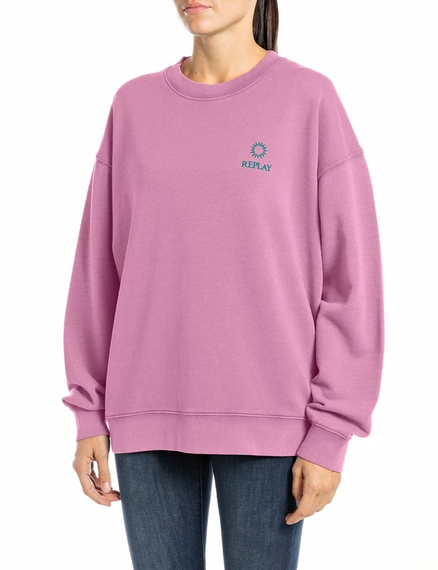 Replay Women's W3638d Sweatshirt, 699 Mauve, XXS