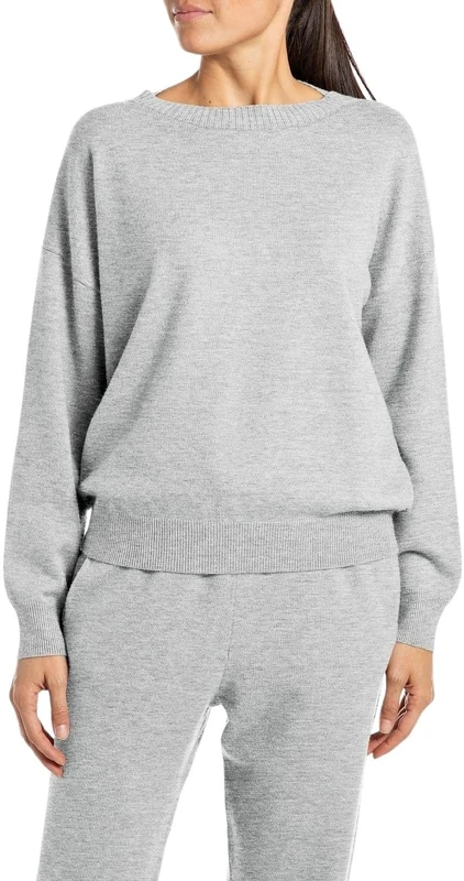 Replay Women's Dk3301 Pullover Sweater, M03 Grey Melange, S