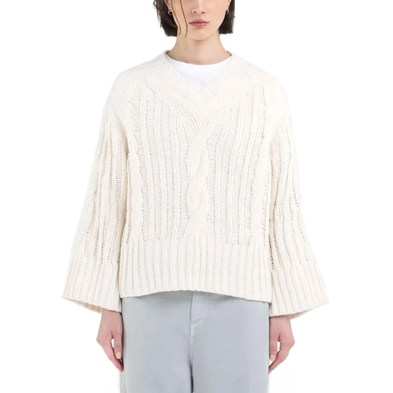 Replay Women's Dk3313 Shrug Sweater, 412 Butter White, XXS