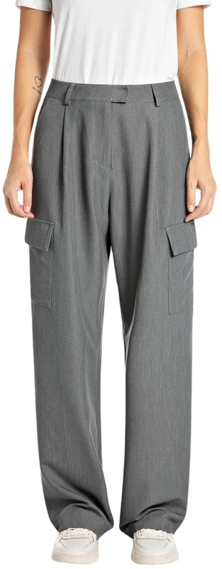 Replay Women's W8125 Trouser, M23 Dark Grey Melange, 28 W