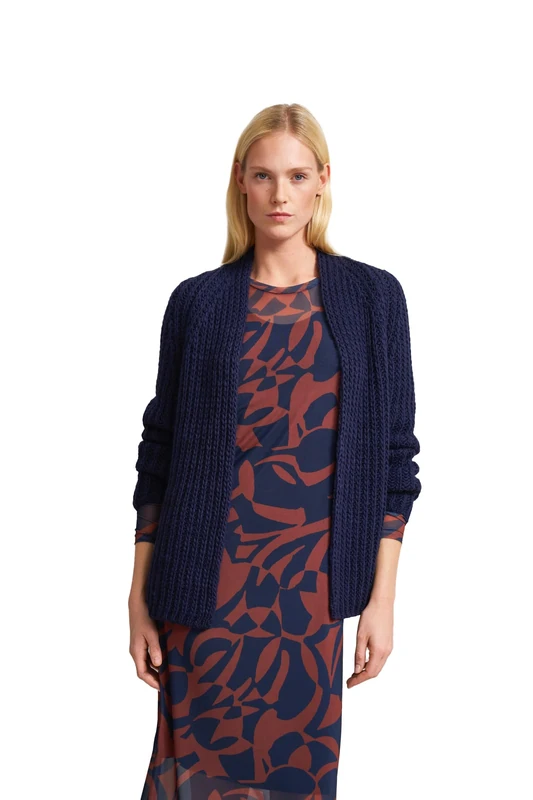 bugatti Women's W9603-5456 Cardigan Sweater, Blue-390, S