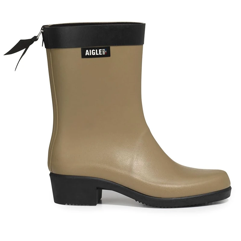 Aigle Women's Myrica Mid Rain Boot, mouse, 5.5 UK