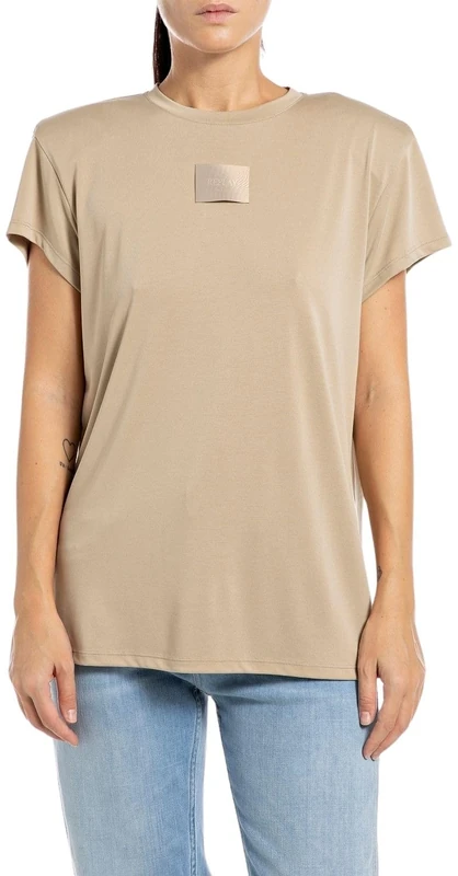 Replay Women's W3145 T-Shirt, 867 Light Coffee, XS - Image 1