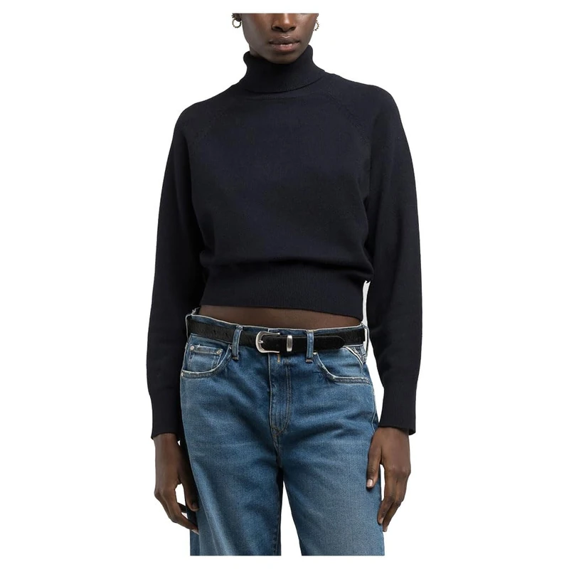 Replay Women's Dk3304 Pullover Sweater, 970 Dark Navy, M - Image 1