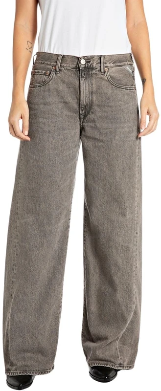 Replay Women's Amelye Original Jeans, 096 Medium Grey, 33W x 32L