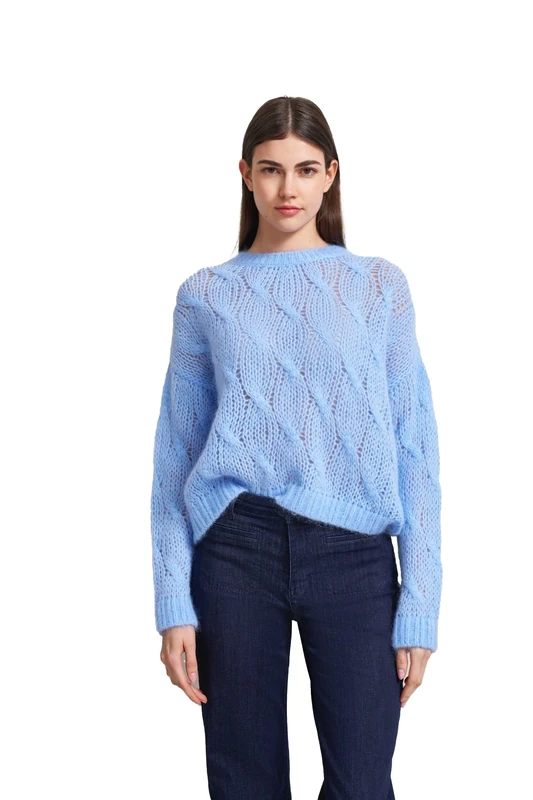 bugatti Women's Crew Neck Jumper, Blue-320, M