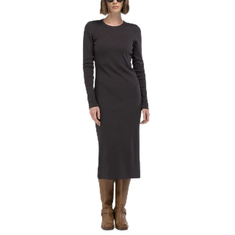 Replay Women's W9108 Dress, 528 Brown Black, XS - Image 1