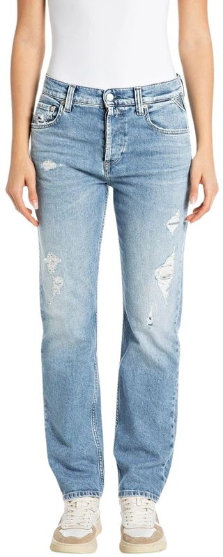 REPLAY Adult WB461 Maijke Straight Jeans, Light Blue 010-3, 29W / 28L