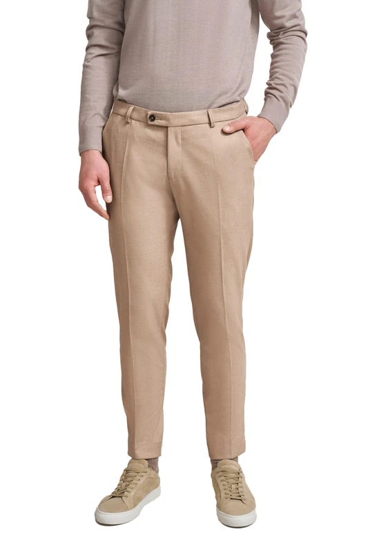 bugatti Men's 1070-66181b Cotton Trousers, Beige-40, 34 W/32 L - Image 1