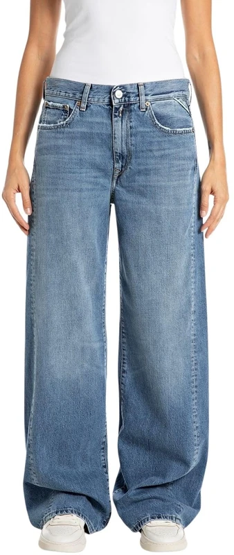 Replay Women's Amelye Original Jeans, 096 Medium Grey, 31W x 30L