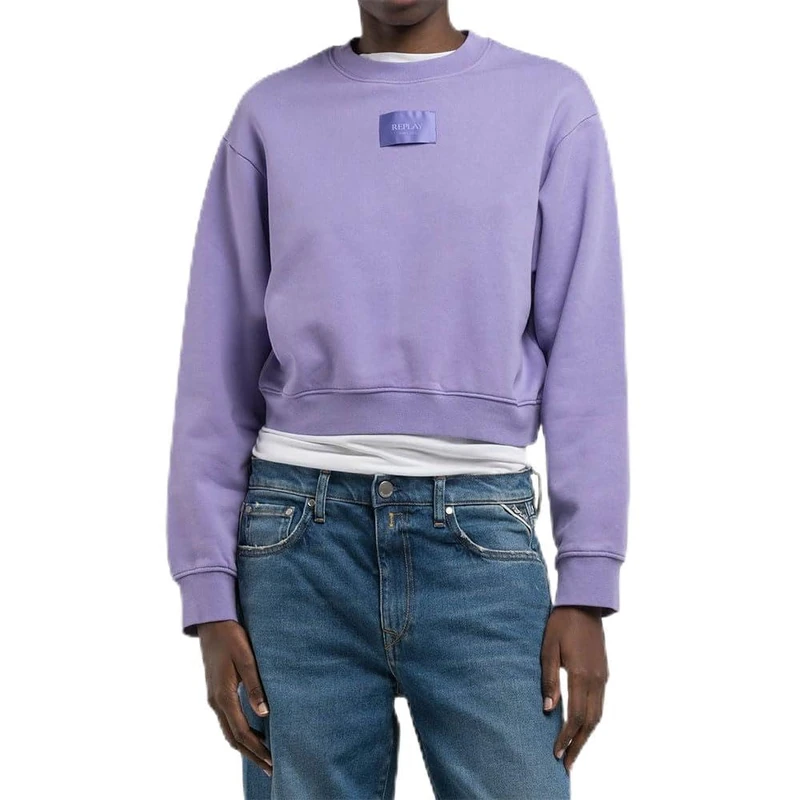 Replay Women's W3104d Shrug Sweater, 472 Lavender, M