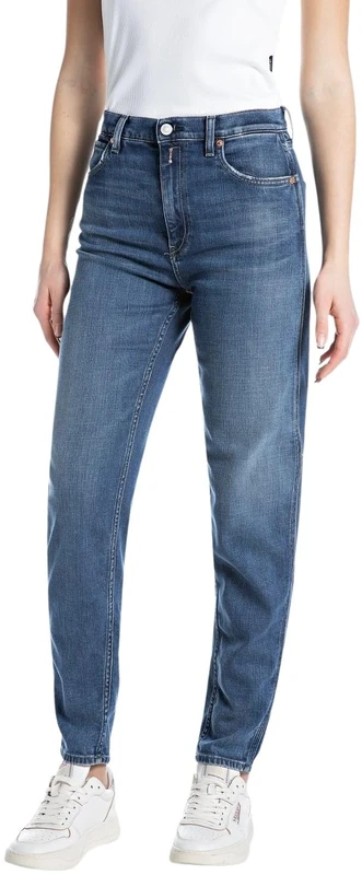 REPLAY Damen Jeans Keida Baloon-Fit, Blau (Medium Blue 009-2), 33W / 32L