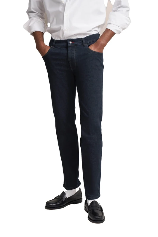bugatti Men's 3278d-96635 Five Pocket Ho, Marine-390, 30 W/34 L