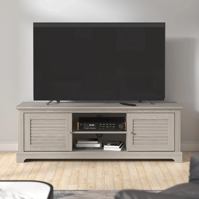 GFW TV Unit, Warm Grey Oak, One Size