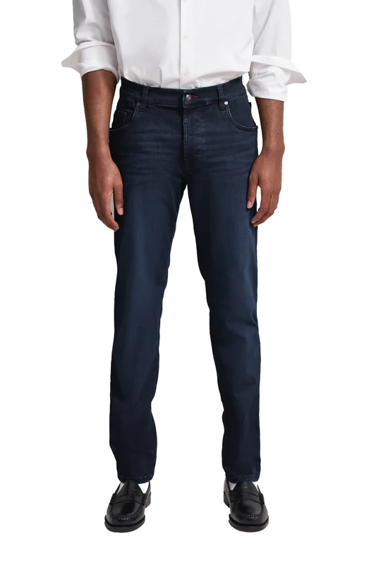 bugatti Men's 3278d-96635 Five Pocket Ho, Medium Blue-385, 34 W/34 L