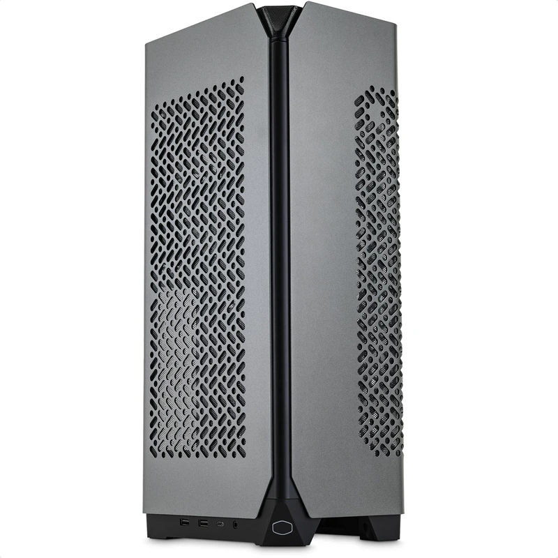 Cooler Master NCORE 100 MAX Mini-ITX SFF Tower Case - Custom AIO Cooler, 850W SFX Gold ATX 3.0 PSU, Aluminium Panels, Easy Installation, PCIe 4.0 Riser Cable & Vertical GPU Bracket - UK Plug