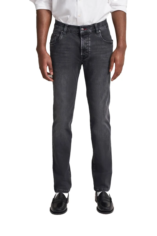 bugatti Men's 3278d-96635 Five Pocket Ho, Grey-255, 36 W/34 L