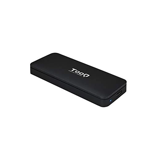 Monkey Ladder M.2 NVMe PCIe SSD Enclosure, USB-C Connection (USB 3.1 Gen2), Aluminium, LED Indicator, Black, 53g. - Image 1