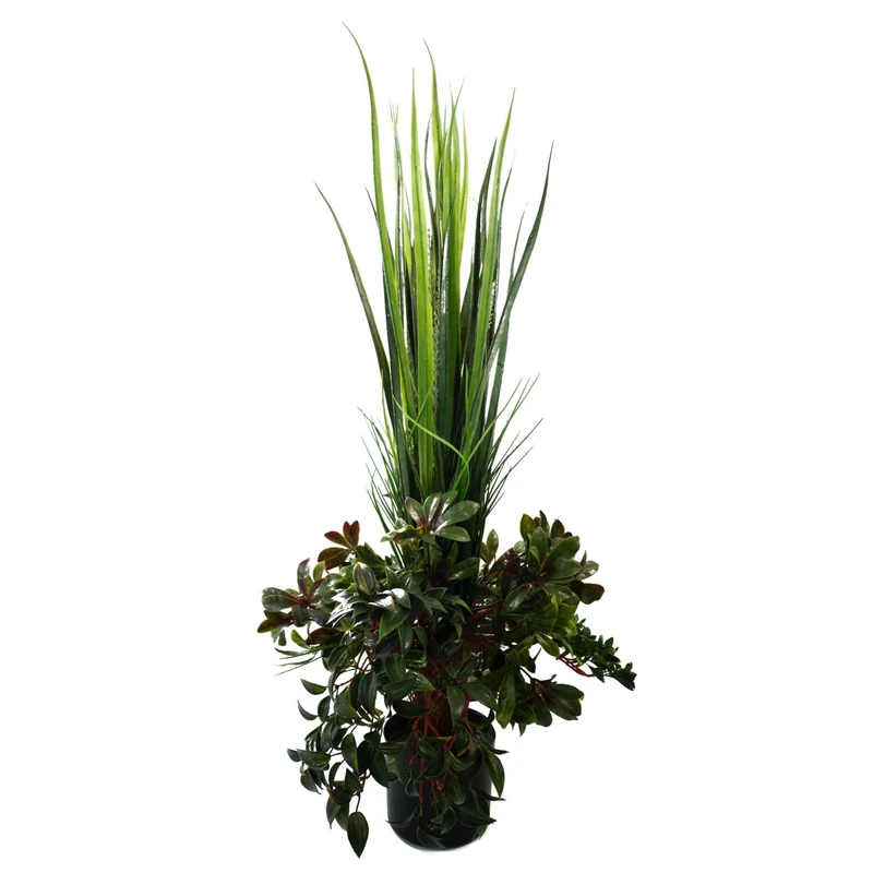 Leaf Design UK Realistic Artificial Grass Plant with Pot