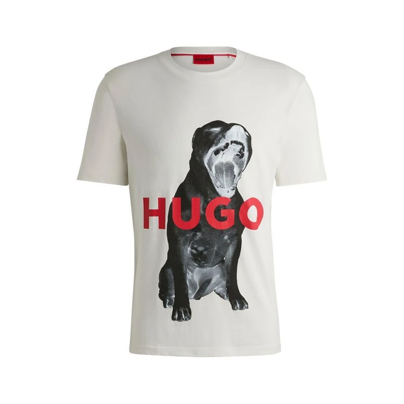 HUGO Men's Dayaking T_Shirt, Natural101, - Image 1