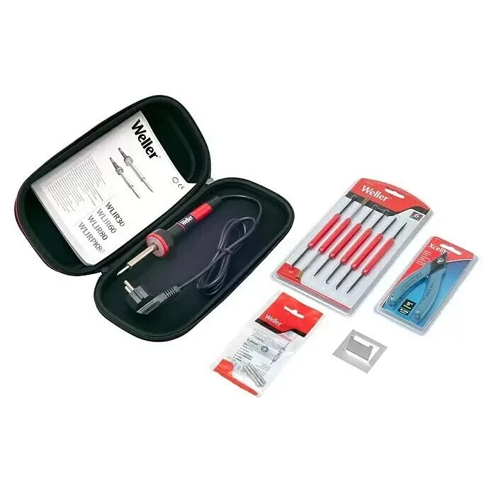 Weller Consumer WLPROESKEU1 Electronic Soldering Set with LED Halo Ring, 12 Pieces