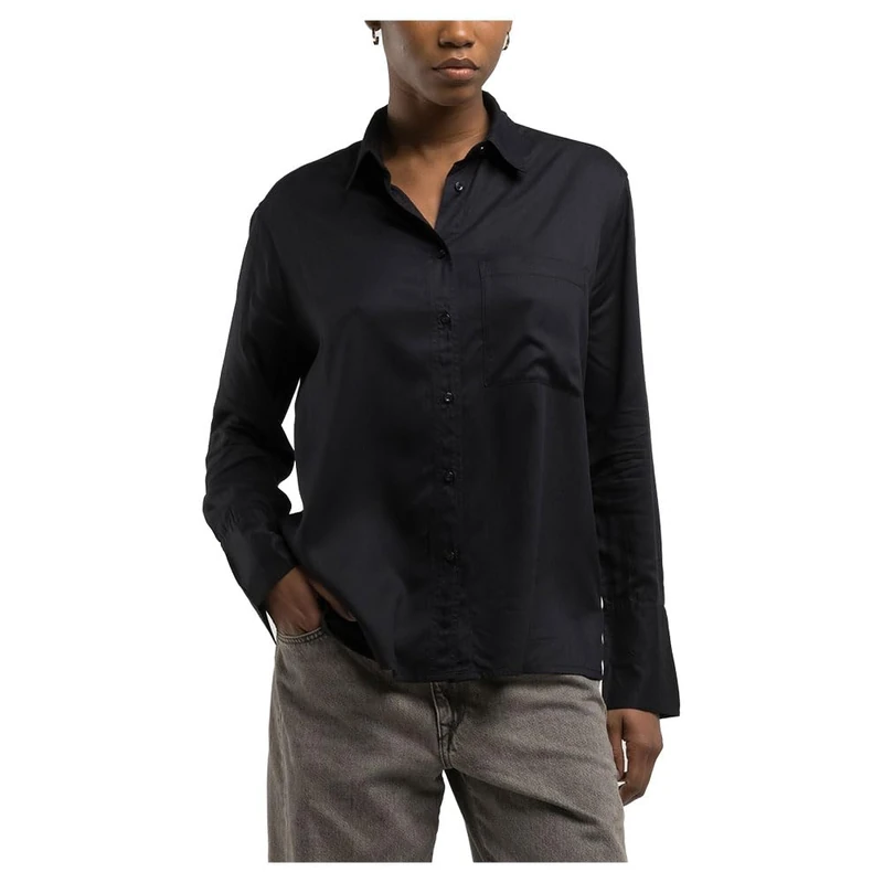 Replay Women's Blouse Comfort Fit, 098 Black, S