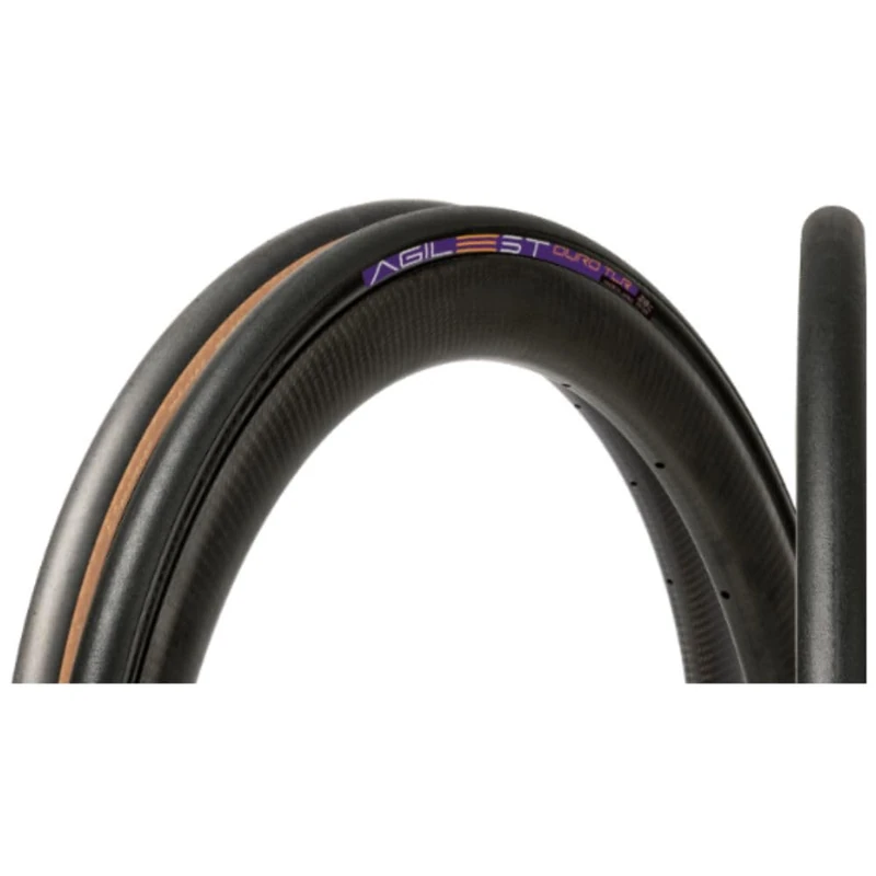 Panaracer Agilest Duro Tlr - Tubeless Ready - Increased Puncture Protection - High Grip, Low Resistance, High Performance Road Tyre - 700 X 28C Black/Black