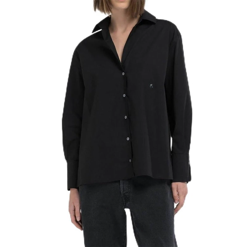 Replay Women's W2152 Blouse, 098 Black, XL