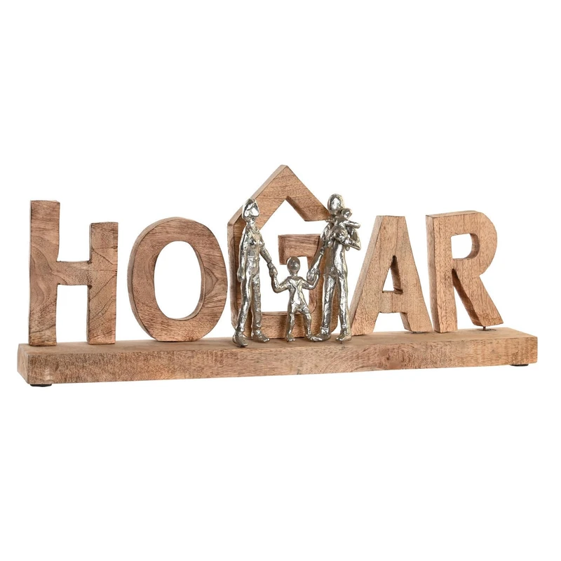 Decorative Mango Aluminium 64 x 9 x 25 cm Hogar Natural