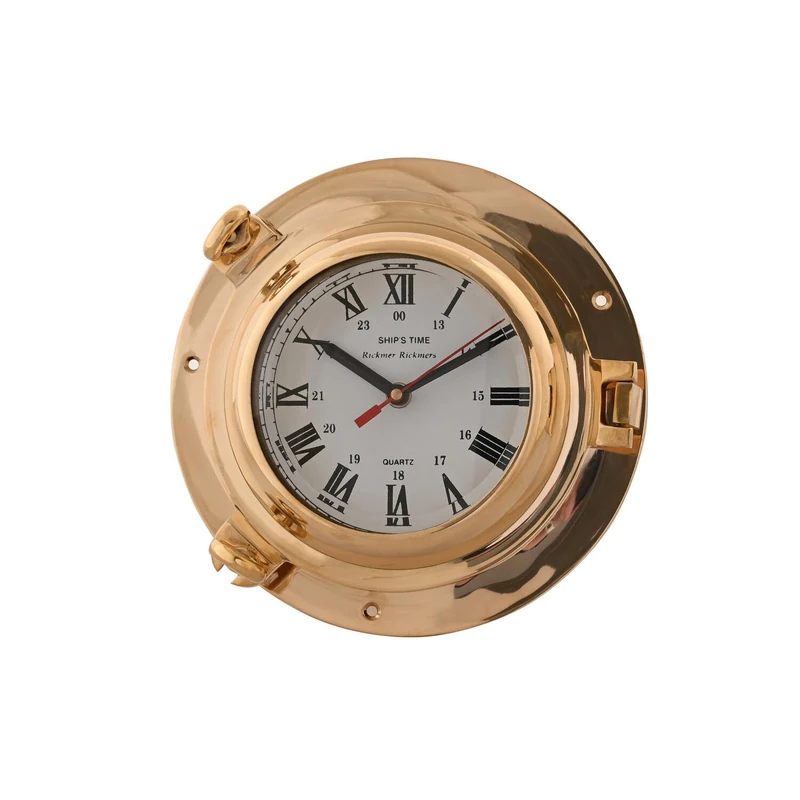 RELOJ PARED Laton Crystal 23X7X23 Shiny Dorado