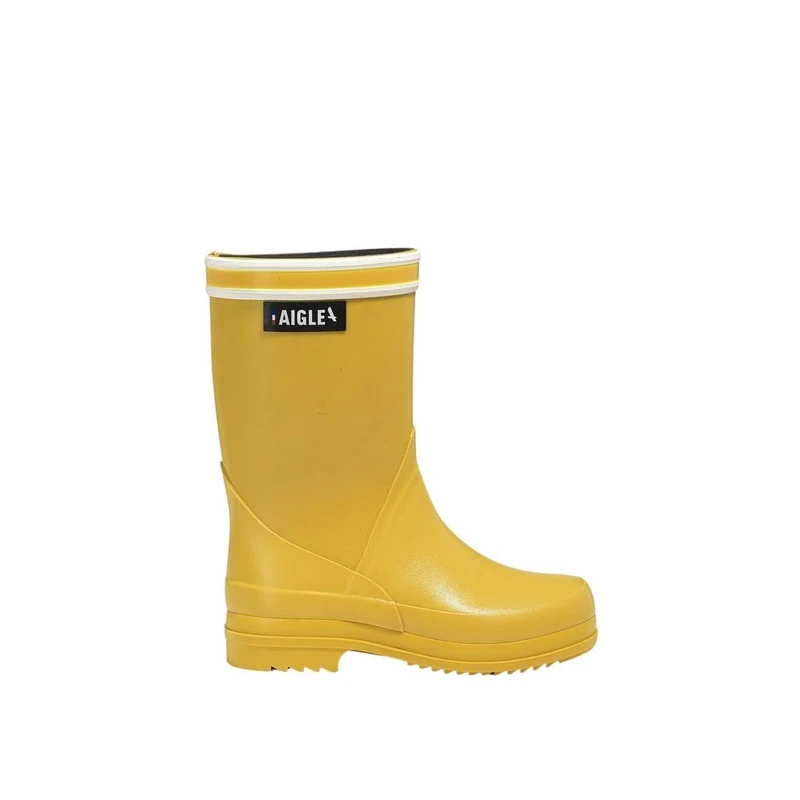 Aigle Unisex Child French Lolly DB Rain Boot, Lemony, 13 UK