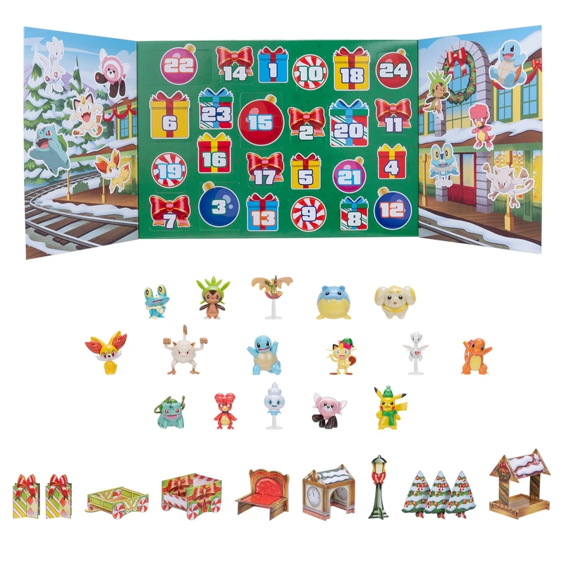 Pokemon Holiday Advent Calendar - 16 Figures & Accessories