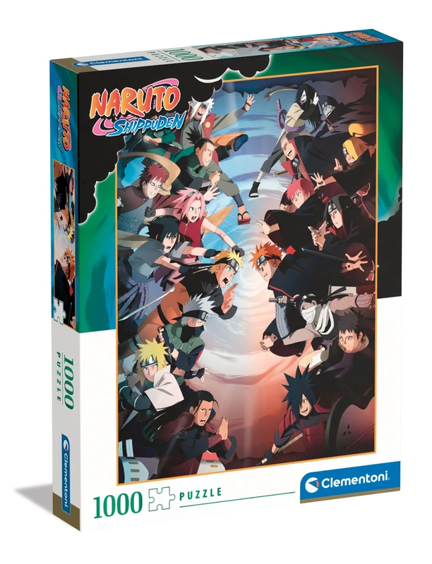 Clementoni Shippuden Shippuden-1000, Vertical, Fun for Adults, Manga, Anime, Made In Italy, Naruto Colour, 1000 Pieces, 39834 - Image 1