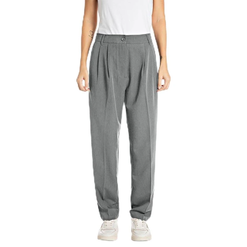 Replay Women's W8065a Trouser, M23 Dark Grey Melange, 25 W