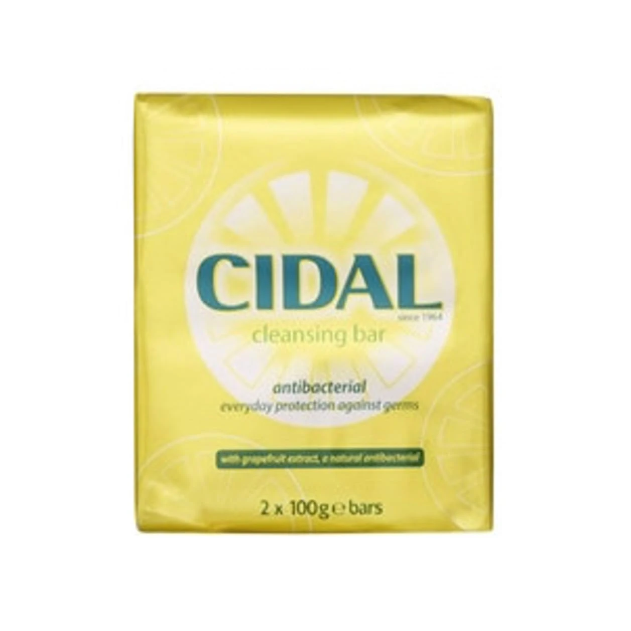 CIDAL Antibacterial Soap with Grapefruit Extract - 2 x 100g Bars