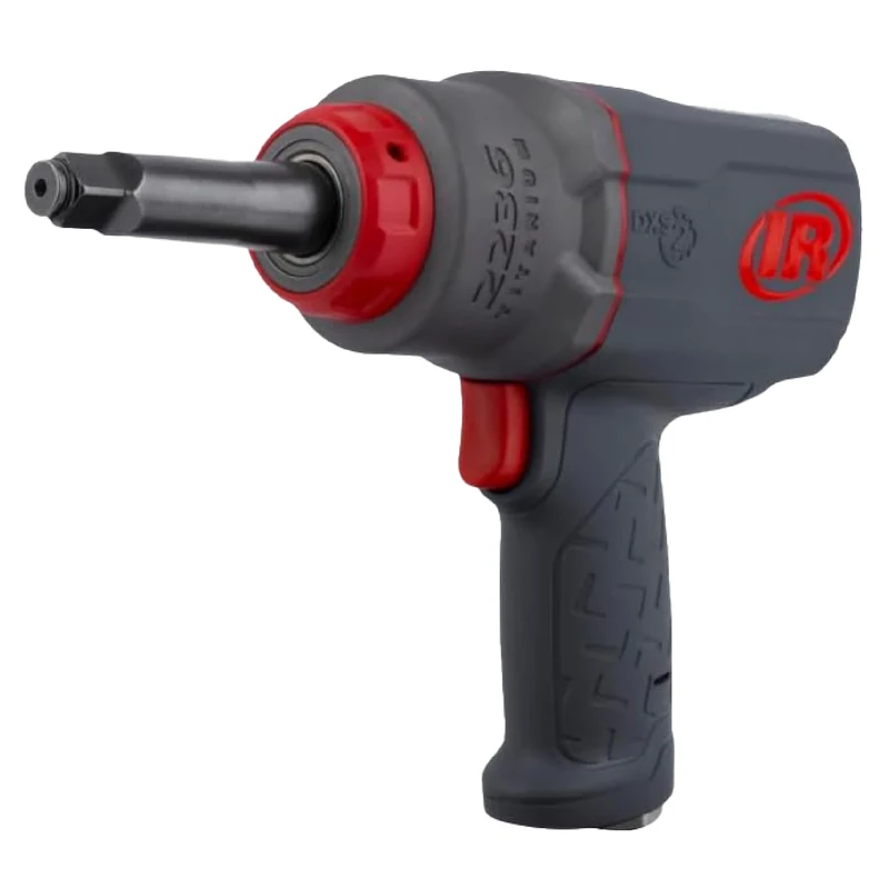 Ingersoll-Rand 2236QTIMAX-2 DXS2 1/2" Air Impact Wrench, 2" Ext Anvil, Quiet, 1500ft-lb, Titanium Hammercase, Friction Ring