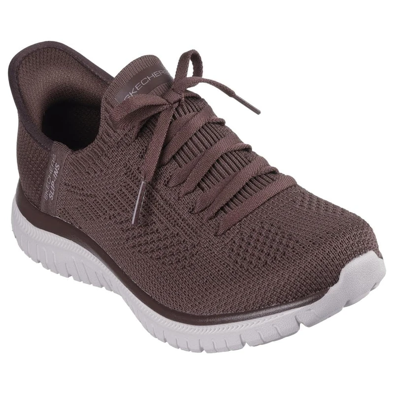 Skechers Women's Hands Free Slip-ins Virtue-Divinty Sneaker, Chocolate=Choc, 8.5 - Image 1