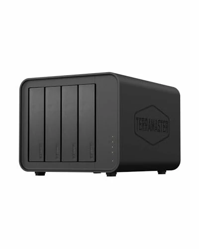 TERRAMASTER D4-320 External Hard Drive Enclosure - 4 Bays USB 3.2 Gen2 10Gbps Type-C Hot Swappable USB Storage Plug and Play (No Drive)